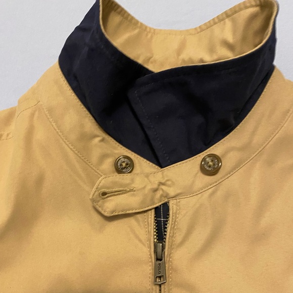 Polo Ralph Lauren Men’s Bi-Swing Jacket Windbreaker Khaki Tan Brown Large - Picture 6 of 14